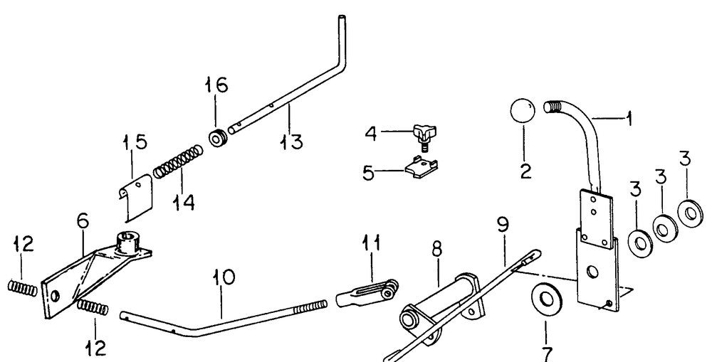 Hydrostatic Controls Diagram and Parts List for 382 383-0350028U-0350029U-0350032U-0350033U-0350036U-0350037U-132100-132399-132383100-133100-133399-133383100-134100-134399-134383100 Cub Cadet Lawn Tractor